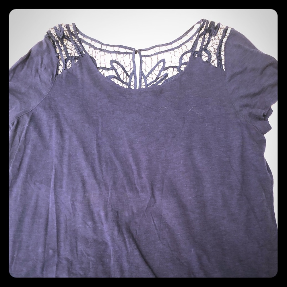 Navy blue top